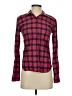 UNTUCKit 100% Cotton Plaid Red Long Sleeve Button-Down Shirt Size 0 - photo 1