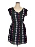 Bebop 100% Polyester Print Black Casual Dress Size XL - photo 1