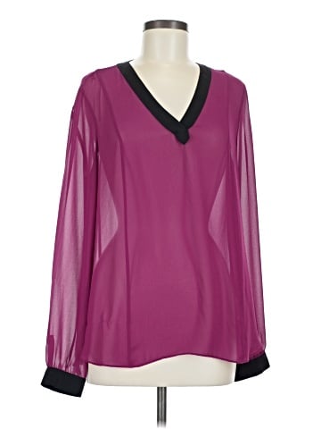 DKNYC Long Sleeve Blouse (view 1)
