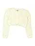Rare Editions 100% Polyester Ivory Cardigan Size 8 - photo 1