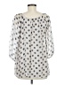 Nostalgia Polka Dots Gray 3/4 Sleeve Blouse Size M - photo 2