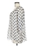 Nostalgia Polka Dots Gray 3/4 Sleeve Blouse Size M - photo 5