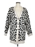 J.Jill Animal Print White Cardigan Size M - photo 1