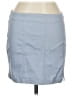 iris Solid Blue Casual Skirt Size L - photo 1