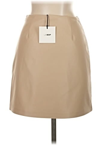 LE BOP Faux Leather Skirt (view 2)