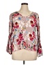 Cupio 100% Rayon Pink 3/4 Sleeve Blouse Size XL - photo 1