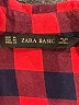 Zara Basic Plaid Red Long Sleeve Button-Down Shirt Size M - photo 7