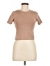 Dynamite Tan Short Sleeve Turtleneck One size - photo 1