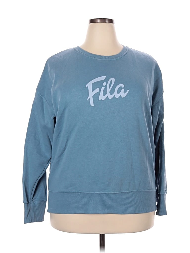 Pre-owned Fila Sweatshirt In Blue