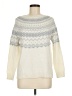 Talbots Chevron-herringbone Ivory Pullover Sweater Size M - photo 1