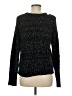 Mudd 100% Polyester Metallic Black Pullover Sweater Size M - photo 2
