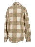 PacSun Plaid Tan Faux Fur Jacket Size XXS - photo 2