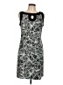Connected Apparel Graphic Black Cocktail Dress Size 10 - photo 1