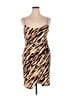 Leith Animal Print Brown Cocktail Dress Size XL - photo 1