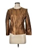Per Se By Carlisle 100% Leather Brown Leather Jacket Size 6 - photo 1