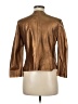 Per Se By Carlisle 100% Leather Brown Leather Jacket Size 6 - photo 2