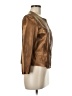 Per Se By Carlisle 100% Leather Brown Leather Jacket Size 6 - photo 4