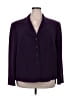 STUDIO by Tahari-Levine 100% Polyester Purple Blazer Size 24W - photo 1
