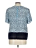 MICHAEL Michael Kors Blue Short Sleeve Blouse Size L - photo 2