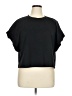 Shein Curve 100% Polyester Black Short Sleeve Top Size 16 Plus (2) - photo 1