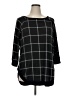 Maurices Plaid Black Pullover Sweater Size 0X - photo 1
