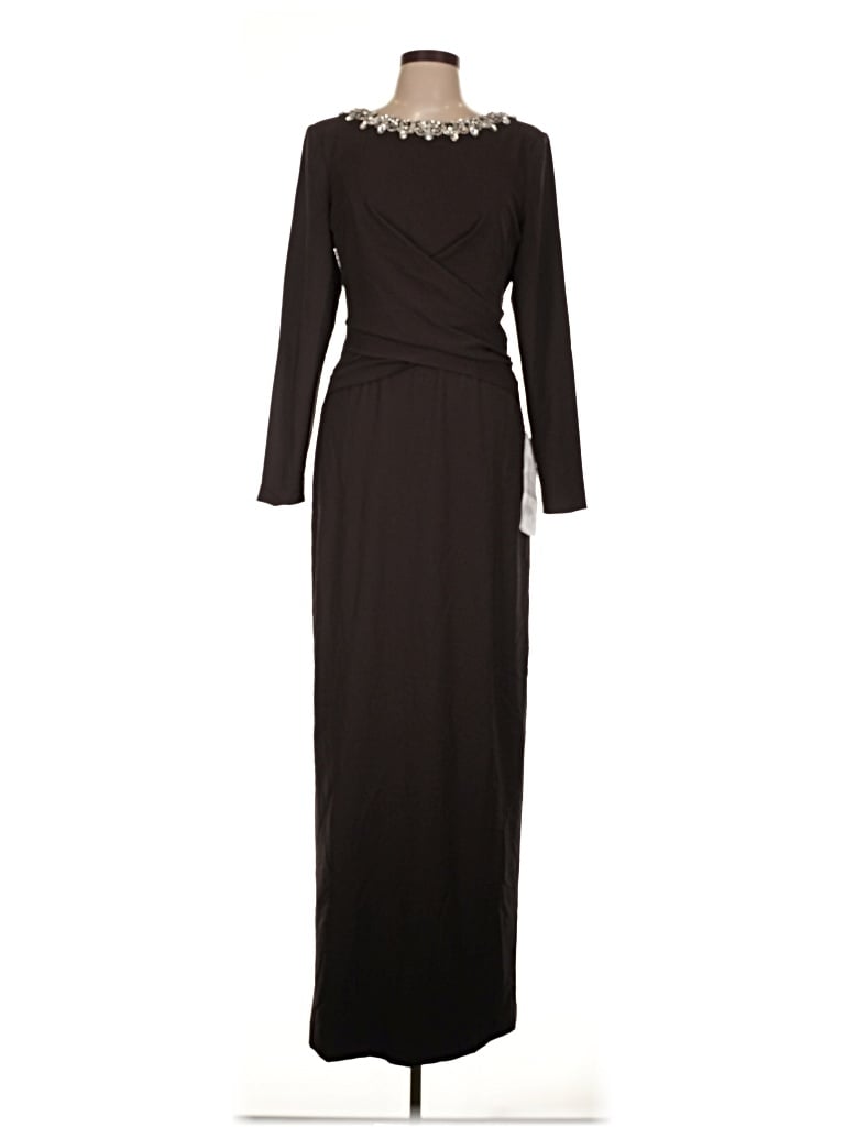 Pre-owned Dress The Population Casual Dress In Brown