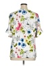 Koret Floral White Short Sleeve Blouse Size XL - photo 2