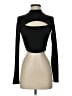 Shein 100% Polyester Black Long Sleeve Top Size 4 - photo 1