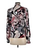 Unbranded 100% Polyester Paisley Gray Black Long Sleeve Blouse Size M - photo 2