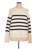 A New Day Stripes Ivory Turtleneck Sweater Size XL - photo 1