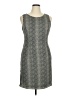 Joseph Ribkoff 100% Polyester Chevron-herringbone Gray Cocktail Dress Size 14 - photo 1