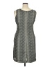 Joseph Ribkoff 100% Polyester Chevron-herringbone Gray Cocktail Dress Size 14 - photo 2