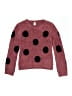 Harper Canyon 100% Polyester Polka Dots Burgundy Pullover Sweater Size 8 - 10 - photo 1