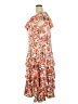 Maison Tara 100% Polyester Floral Orange Cocktail Dress Size 18 - photo 5