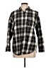 Universal Thread Plaid Black Long Sleeve Button-Down Shirt Size L - photo 1