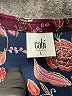 CAbi 100% Polyester Paisley Burgundy Blue Casual Dress Size L - photo 7