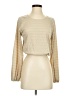 Sincerely Jules Tan Long Sleeve Blouse Size S - photo 1