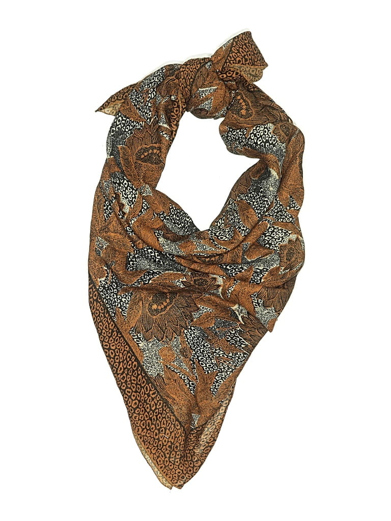 Pre-owned Unbranded Scarf In Brown