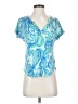 Lilly Pulitzer Blue Short Sleeve Blouse Size S - photo 1