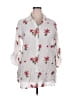 Kindred 100% Polyester Floral White 3/4 Sleeve Blouse Size 2X - photo 1