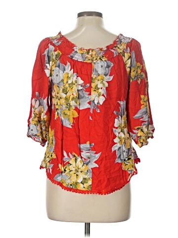 Unique Spectrum 3/4 Sleeve Blouse (view 2)