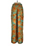 Bar III 100% Polyester Paisley Orange Casual Pants Size 8 - photo 2