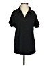 SimpleFun 100% Rayon Black Short Sleeve Polo Size S - photo 1