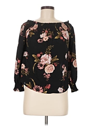 J for Justify 3/4 Sleeve Blouse (view 1)