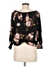 J for Justify Black 3/4 Sleeve Blouse Size M - photo 2