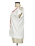 Assorted Brands 100% Baumwolle White Short Sleeve Blouse Size L - photo 5