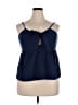 Unbranded 100% Polyester Blue Sleeveless Blouse Size 2X - photo 1