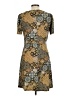 MICHAEL Michael Kors Paisley Brown Casual Dress Size L - photo 2