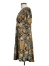 MICHAEL Michael Kors Paisley Brown Casual Dress Size L - photo 5