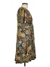 MICHAEL Michael Kors Paisley Brown Casual Dress Size L - photo 4